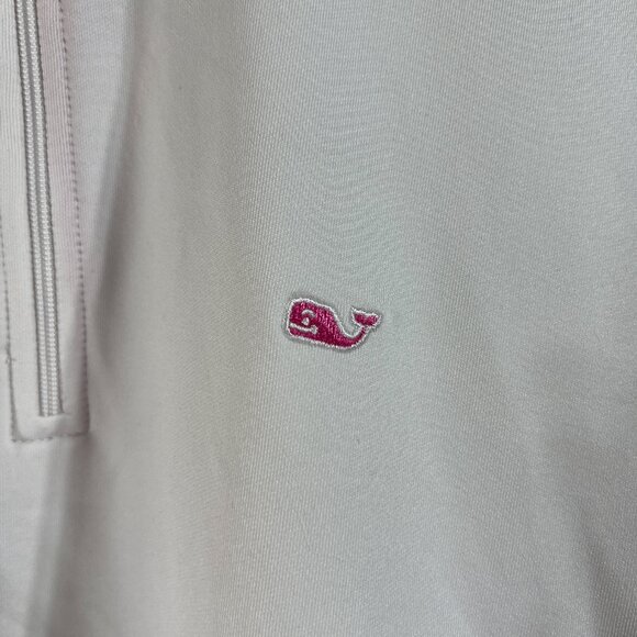 Vineyard Vines White Pullover Athletic Jacket Sz S - Picture 3 of 4